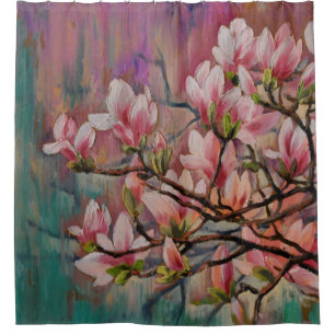 Cherry Blossom Sakura Branch Shower Curtain