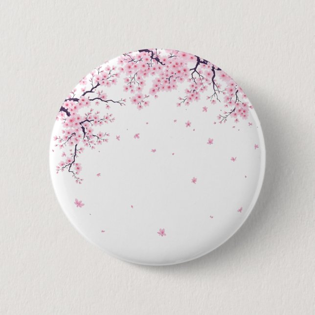 Cherry Blossom Sakura Japanese Art Tote  6 Cm Round Badge (Front)