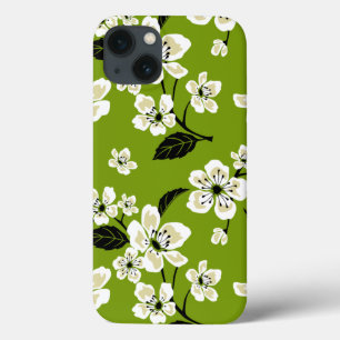 CHERRY BLOSSOM - SAKURA (MATCHA GREEN) iPhone 13 CASE