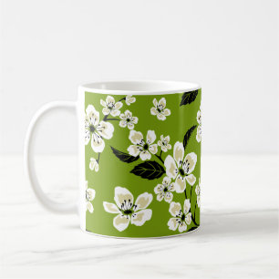 CHERRY BLOSSOM - SAKURA (MATCHA GREEN) COFFEE MUG