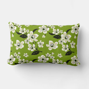CHERRY BLOSSOM - SAKURA (MATCHA GREEN) LUMBAR CUSHION