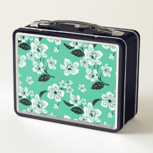 CHERRY BLOSSOM - SAKURA (MINT) METAL LUNCH BOX