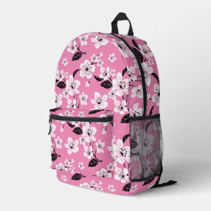 CHERRY BLOSSOM - SAKURA PATTERN IN LITE PINK PRINTED BACKPACK