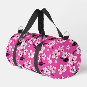 CHERRY BLOSSOM - SAKURA PATTERN IN PINK DUFFLE BAG