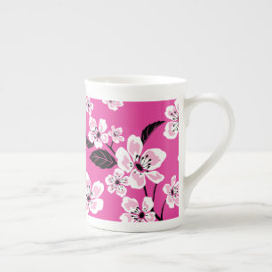 CHERRY BLOSSOM - SAKURA (PINK) BONE CHINA MUG