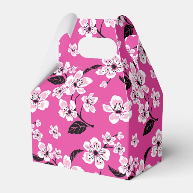 CHERRY BLOSSOM - SAKURA (PINK) FAVOUR BOX (Front Side)