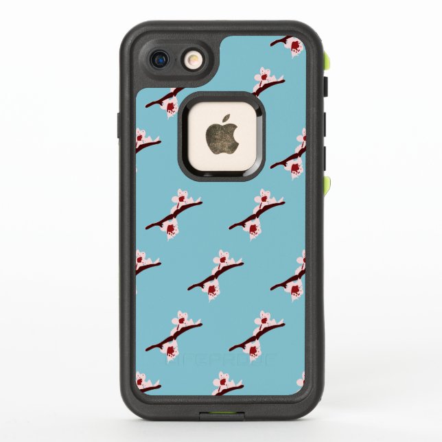 Cherry Blossom, Sakura, Pink Floral Pattern LifeProof iPhone Case (Back)