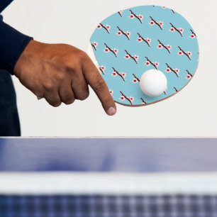 Cherry Blossom, Sakura, Pink Floral Pattern Ping Pong Paddle