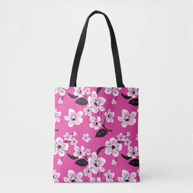CHERRY BLOSSOM - SAKURA (PINK) TOTE BAG (Front)