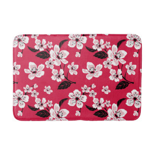 CHERRY BLOSSOM - SAKURA (RED) BATH MAT