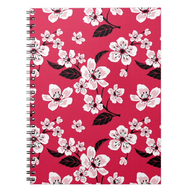 CHERRY BLOSSOM - SAKURA (RED) NOTEBOOK (Front)