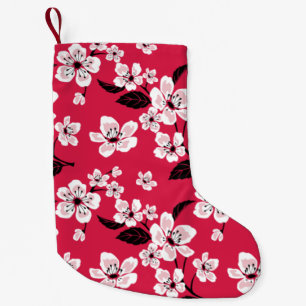 CHERRY BLOSSOM - SAKURA (RED) SMALL CHRISTMAS STOCKING