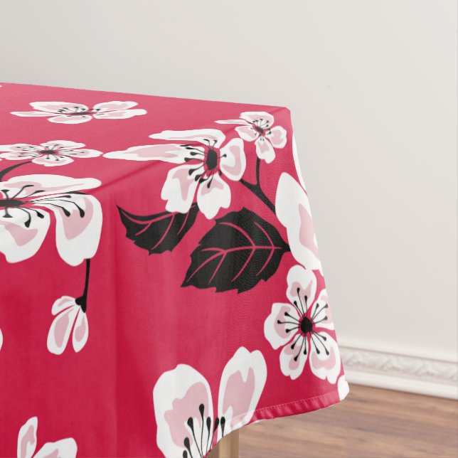 CHERRY BLOSSOM - SAKURA (RED) TABLECLOTH (In Situ)