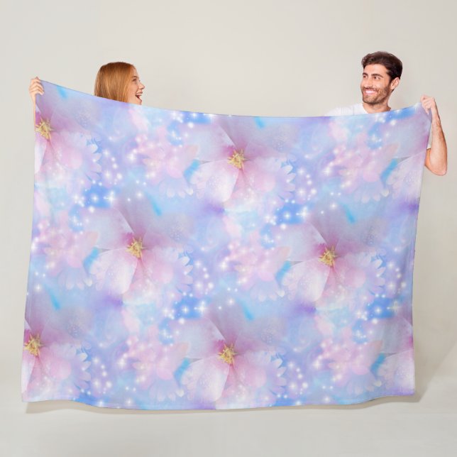 Cherry Blossom - Sakura seamless pattern 5 Fleece Blanket (In Situ)