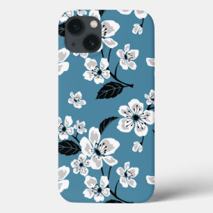 CHERRY BLOSSOM - SAKURA (SMOKY BLUE) iPhone 13 CASE