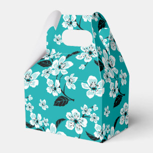 CHERRY BLOSSOM - SAKURA (TEAL) FAVOUR BOX
