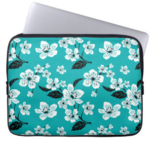 CHERRY BLOSSOM - SAKURA (TEAL) LAPTOP SLEEVE