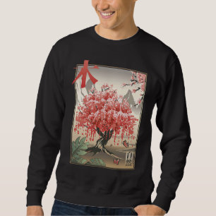 Cherry Blossom Sakura Tree Mt Fuji Japan Sweatshirt