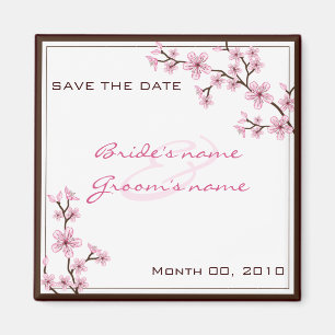 Cherry Blossom Save the Date magnets