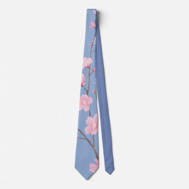 Cherry Blossom - Serenity Blue Tie (Front)