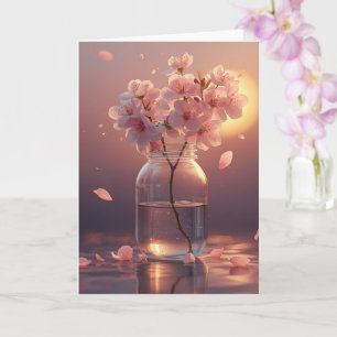 Cherry Blossom Serenity – Elegant Sakura Branch in Card