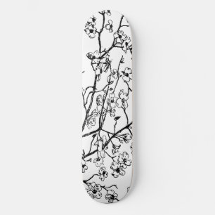 Cherry Blossom Skateboard for Skateboarding Cat