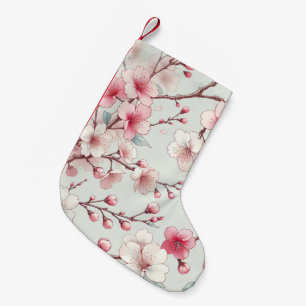 Cherry Blossom Small Christmas Stocking