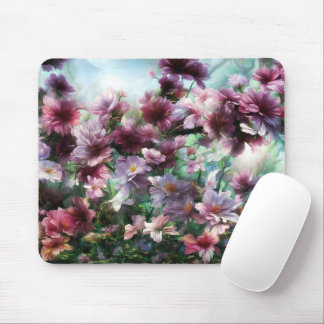 Cherry Blossom Splash Flowers Mouse Pad
