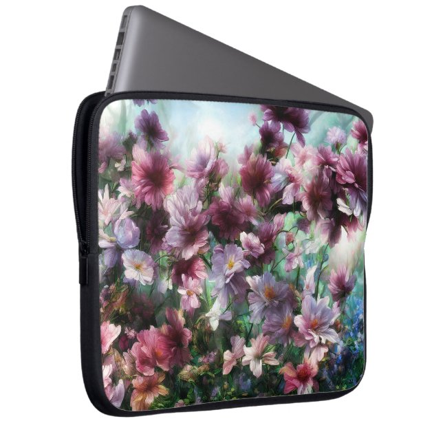 Cherry Blossom Splash  Laptop Sleeve (Front Right)