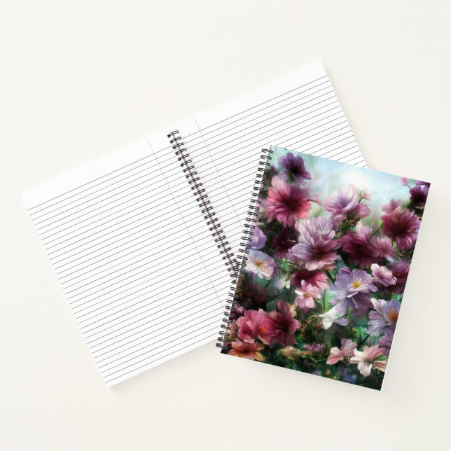 Cherry Blossom Splash Notebook (Inside)