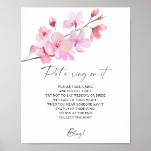 Cherry Blossom - spring put a ring on it game Poster