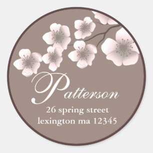 Cherry Blossom Springtime Address Label