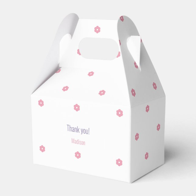 Cherry Blossom - Springtime Bunnies Favor Box (Front Side)