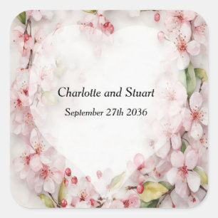 Cherry Blossom Square Sticker