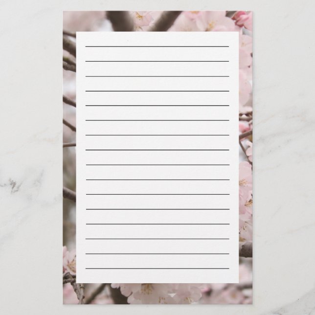 Cherry Blossom Stationery (Front)