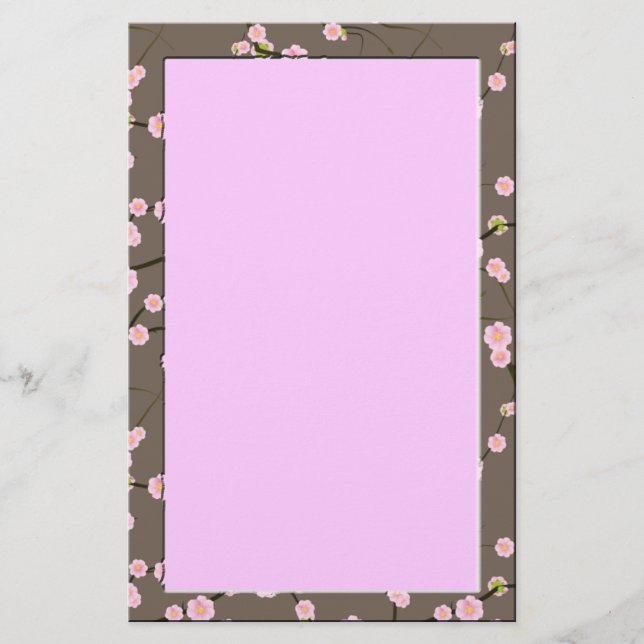cherry blossom stationery (Front)