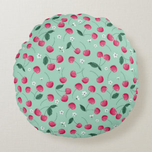 Cherry Blossom: Summer Festive Design Round Cushion