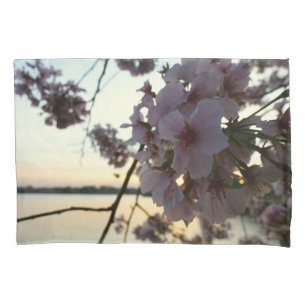 Cherry Blossom Sunset in Washington DC Pillowcase