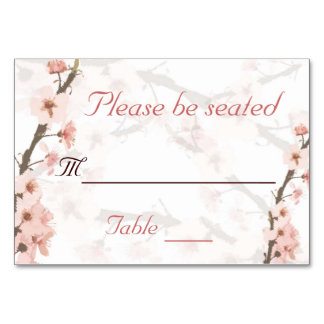 Cherry Blossom Table Card