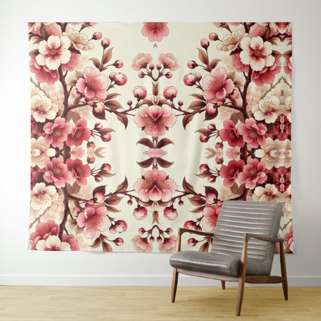 Cherry Blossom Tapestry (In Situ (Horizontal))