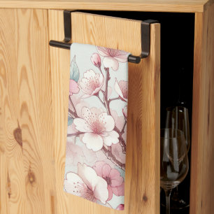 Cherry Blossom Tea Towel