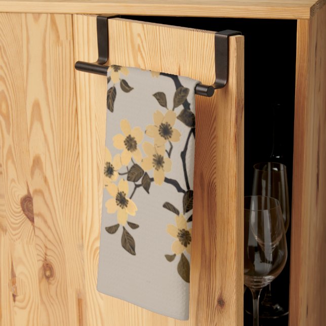 Cherry Blossom Tea Towel (Thirds Fold)