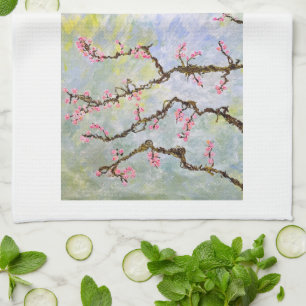 Cherry Blossom Tea Towel