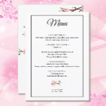 Cherry Blossom Template Wedding Flat Menu<br><div class="desc">Cherry Blossom Template Wedding Flat Menu</div>