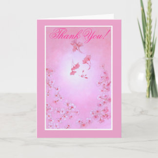 Cherry Blossom Thank You Card