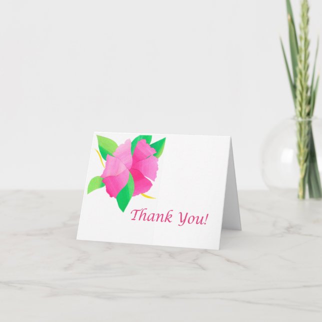 Cherry Blossom Thank You Card (Front)