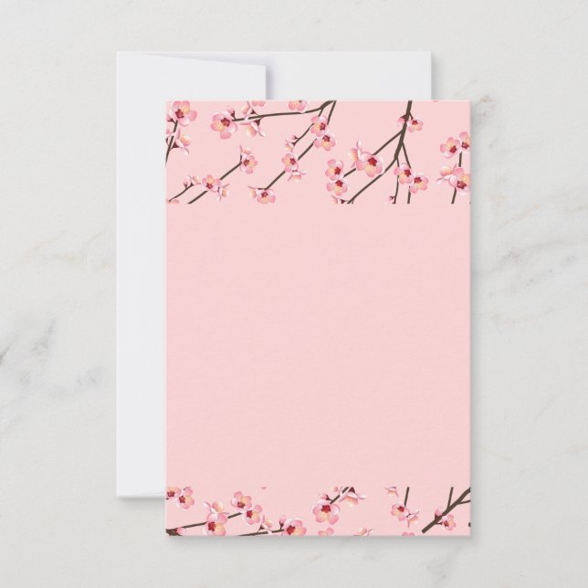 Cherry Blossom Thank You Card (Front)