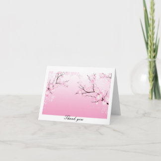 CHERRY BLOSSOM THANK YOU CARD