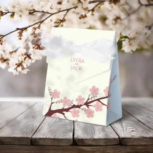 Cherry Blossom Themed Wedding Favour Box
