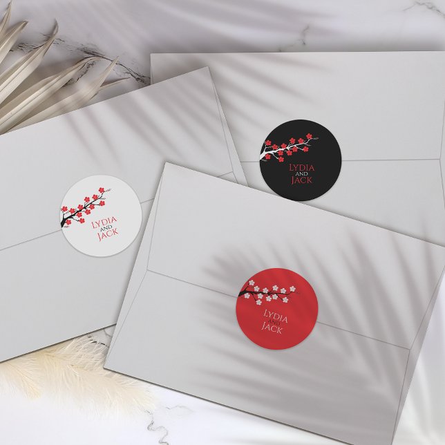 Cherry Blossom Themed Wedding Stickers (Creator Uploaded)